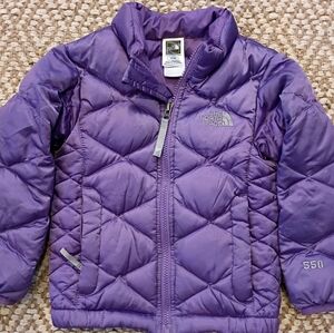 NORTHFACE TODDLER 4T 550 FILL DOWN GOOSE ACONCADUA PURPLE PUFFER JACKET